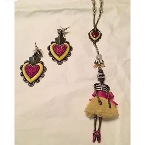 **SOLD** $50 Viva La Betsey Necklace & Earring Set